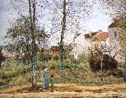 Camille Pissarro Village garden USA oil painting artist